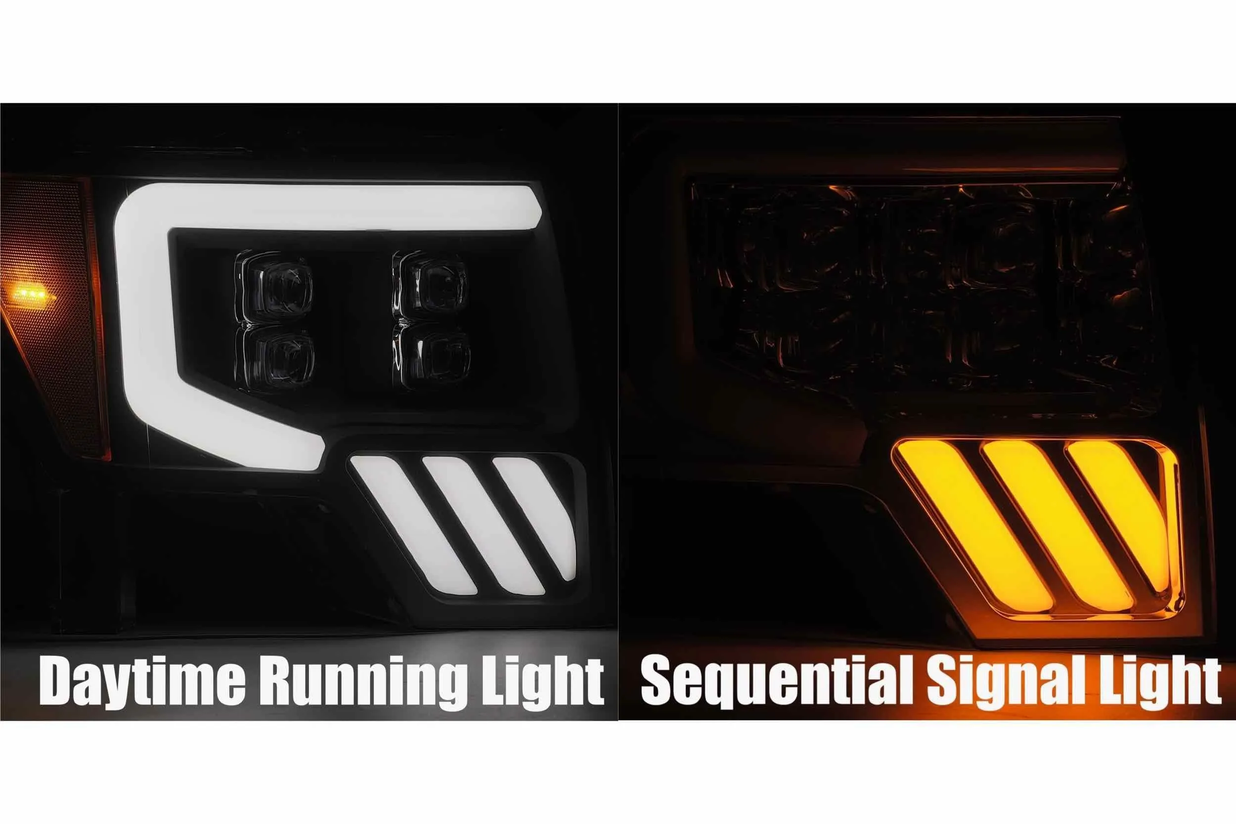ARex Nova LED Headlights: Ford F150 (09-14) - Black (Set)