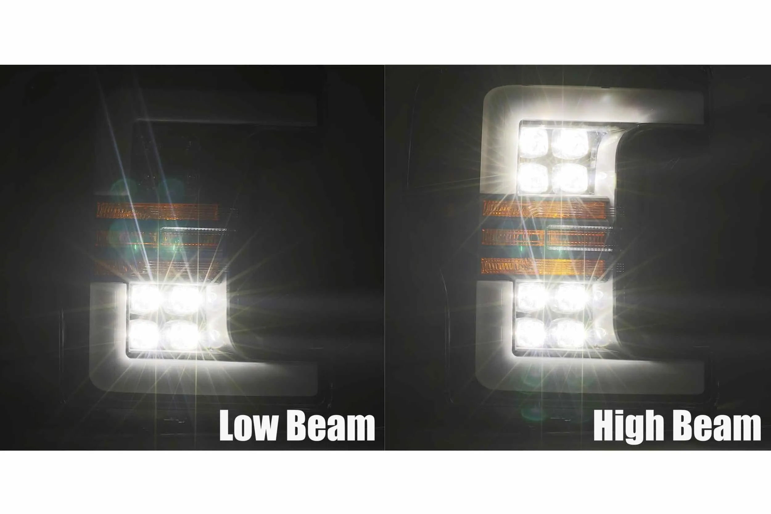 ARex Nova LED Headlights: Ford Super Duty (17-19) - Black (Set)