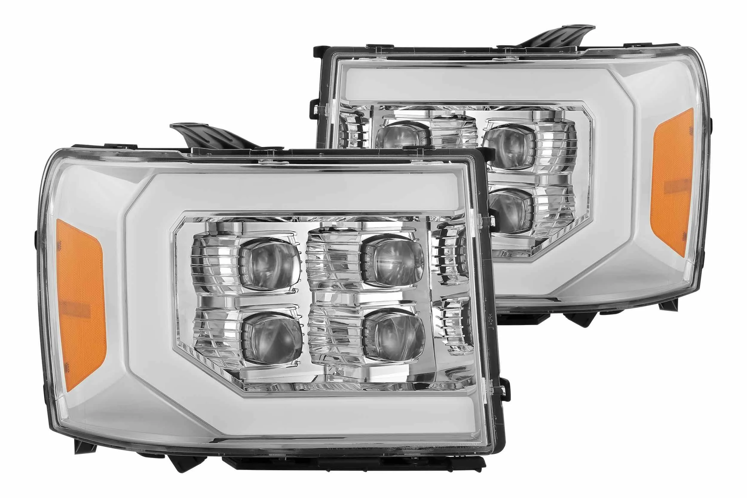 ARex Nova LED Headlights: GMC Sierra (07-13) - Black (Set)