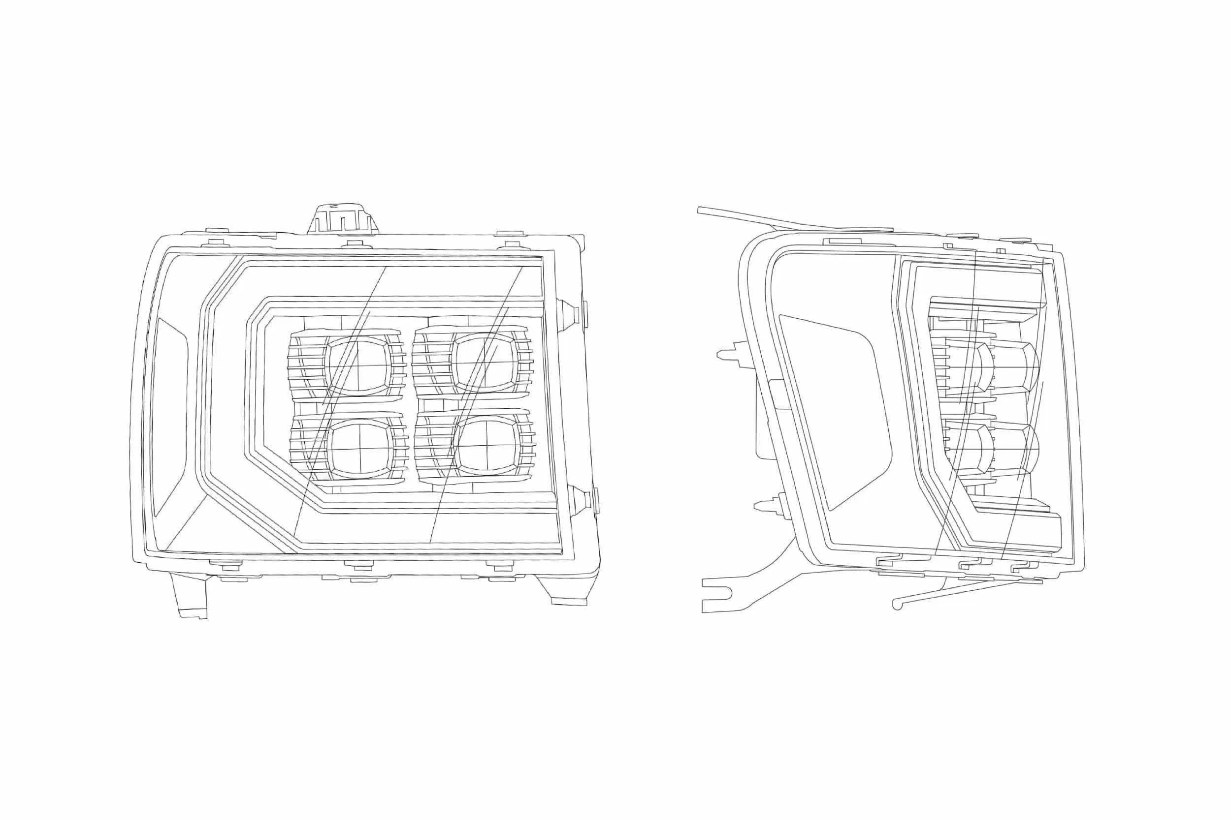 ARex Nova LED Headlights: GMC Sierra (07-13) - Jet Black (Set)