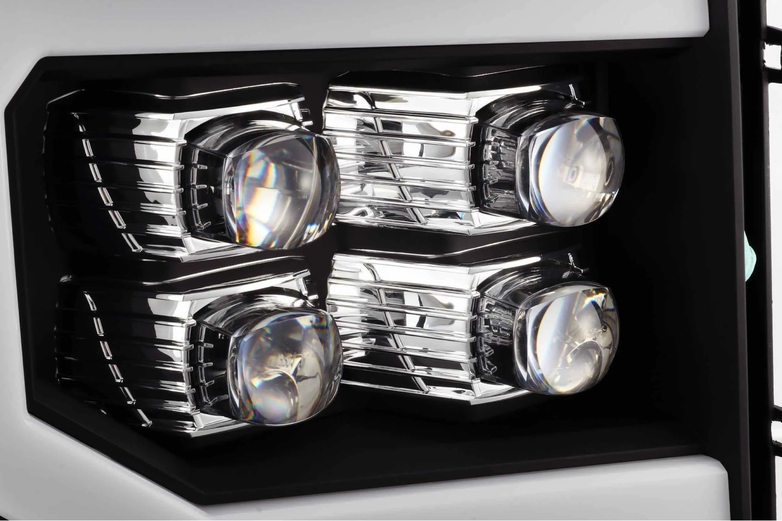 ARex Nova LED Headlights: GMC Sierra (07-13) - Jet Black (Set)