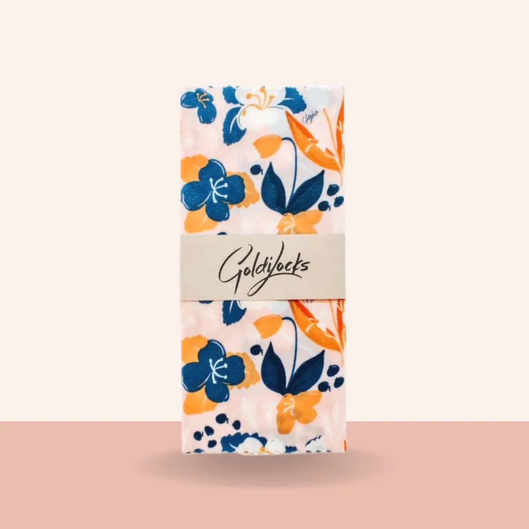 Beeswax Food Wraps: Amber Blueberry Single Medium