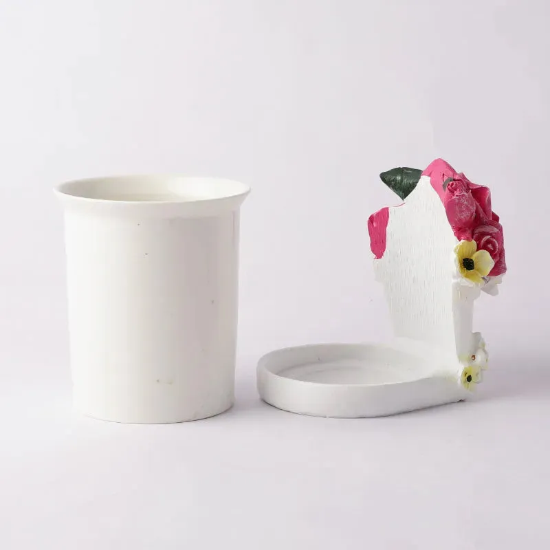 Ceramic Rose Multi Utility Holder