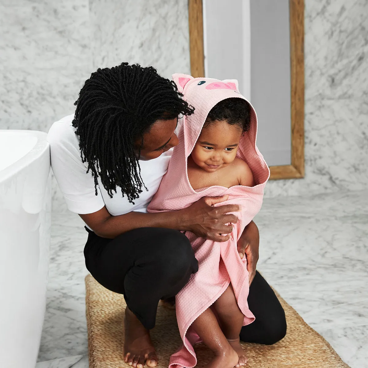 Dock & Bay Baby Hooded Towels - Parker Pig - Outlet