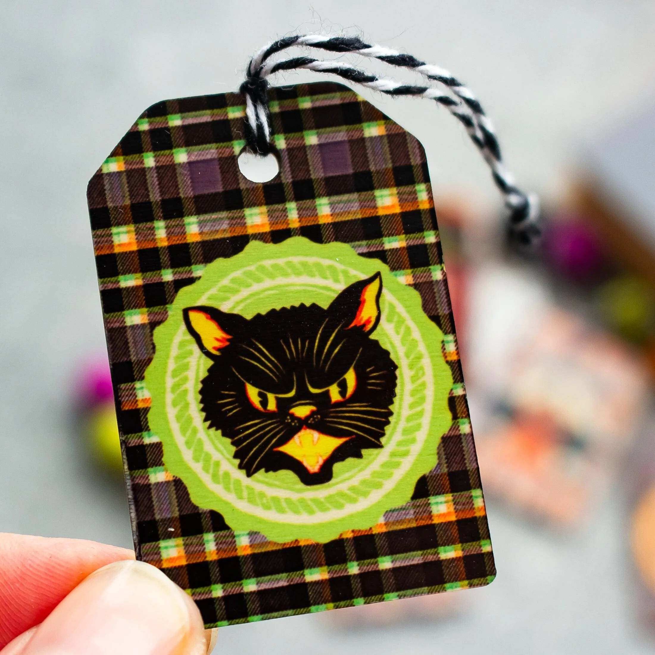 Edgar Allen Poe Halloween Tree Ornaments - Nevermore Ornaments for Miniature Halloween Tree