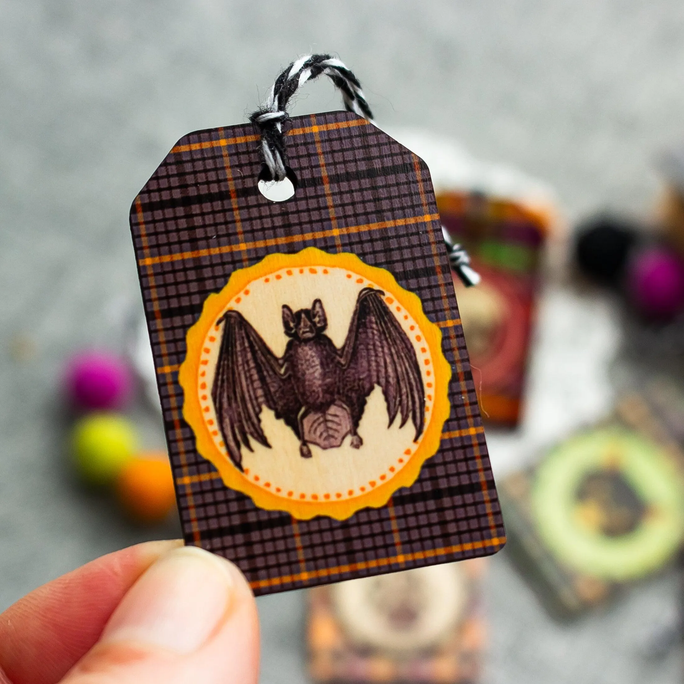 Edgar Allen Poe Halloween Tree Ornaments - Nevermore Ornaments for Miniature Halloween Tree