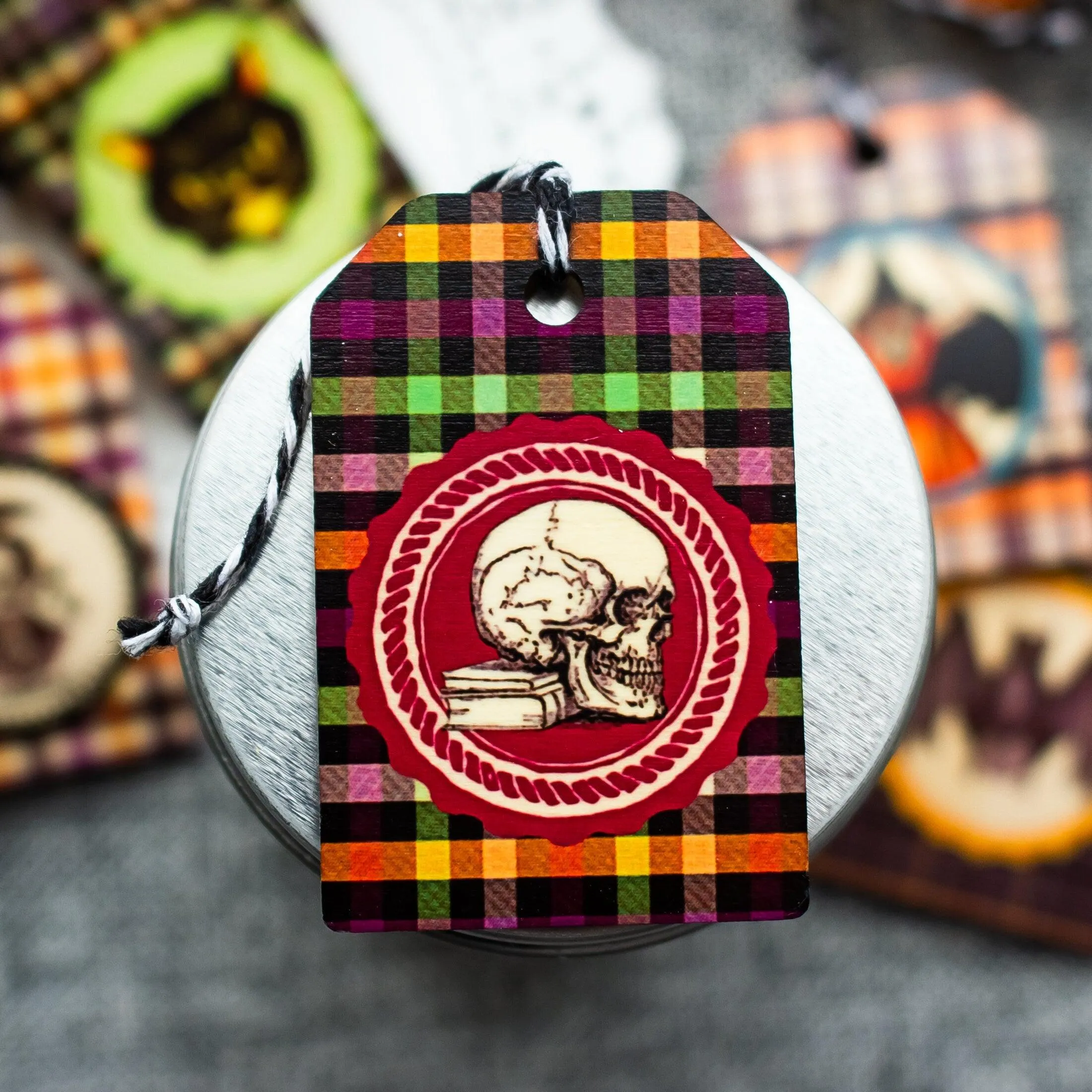 Edgar Allen Poe Halloween Tree Ornaments - Nevermore Ornaments for Miniature Halloween Tree