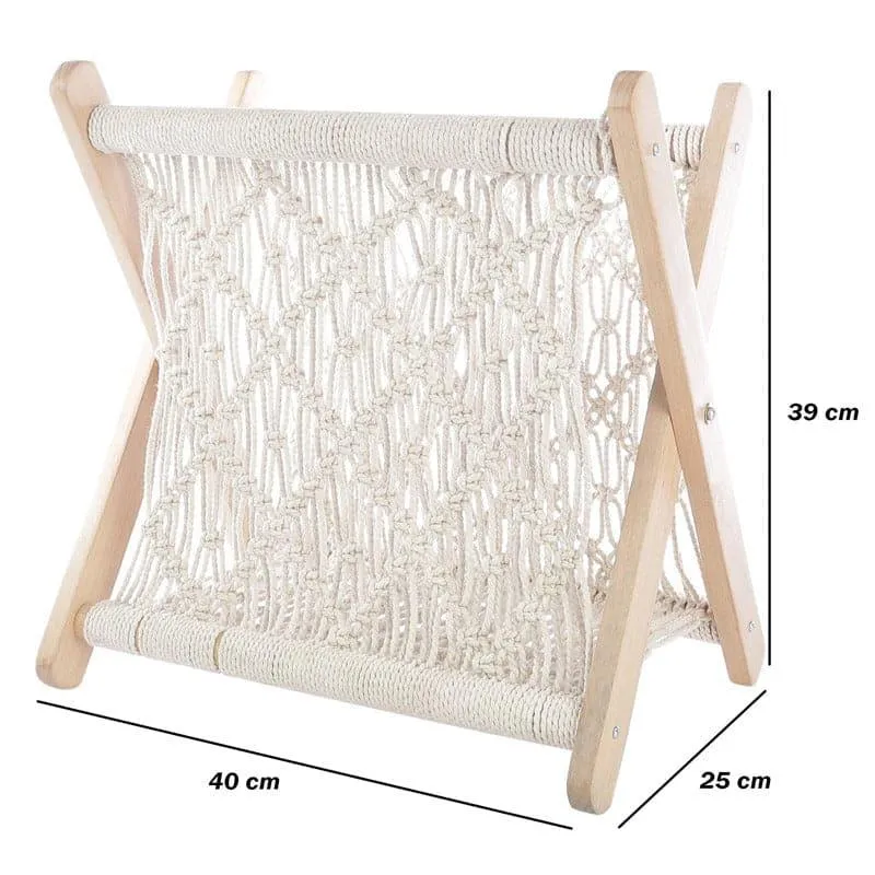 Efa Macrame Magazine Holder