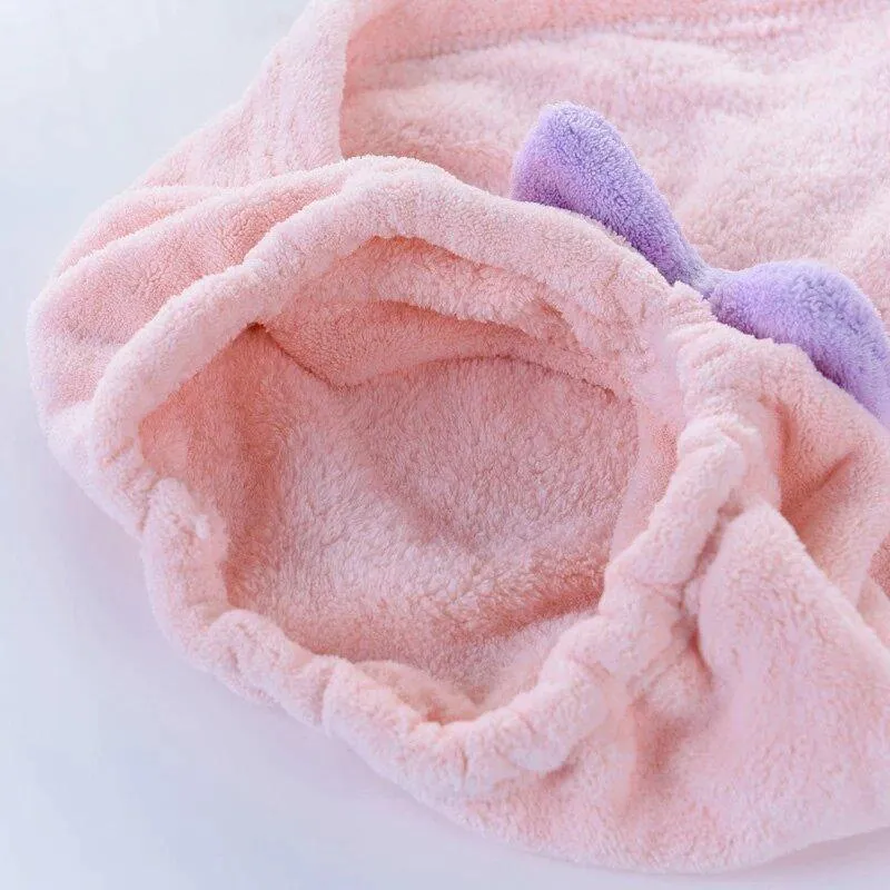 Hair Towel Absorbent Dry Cap - PURPLE