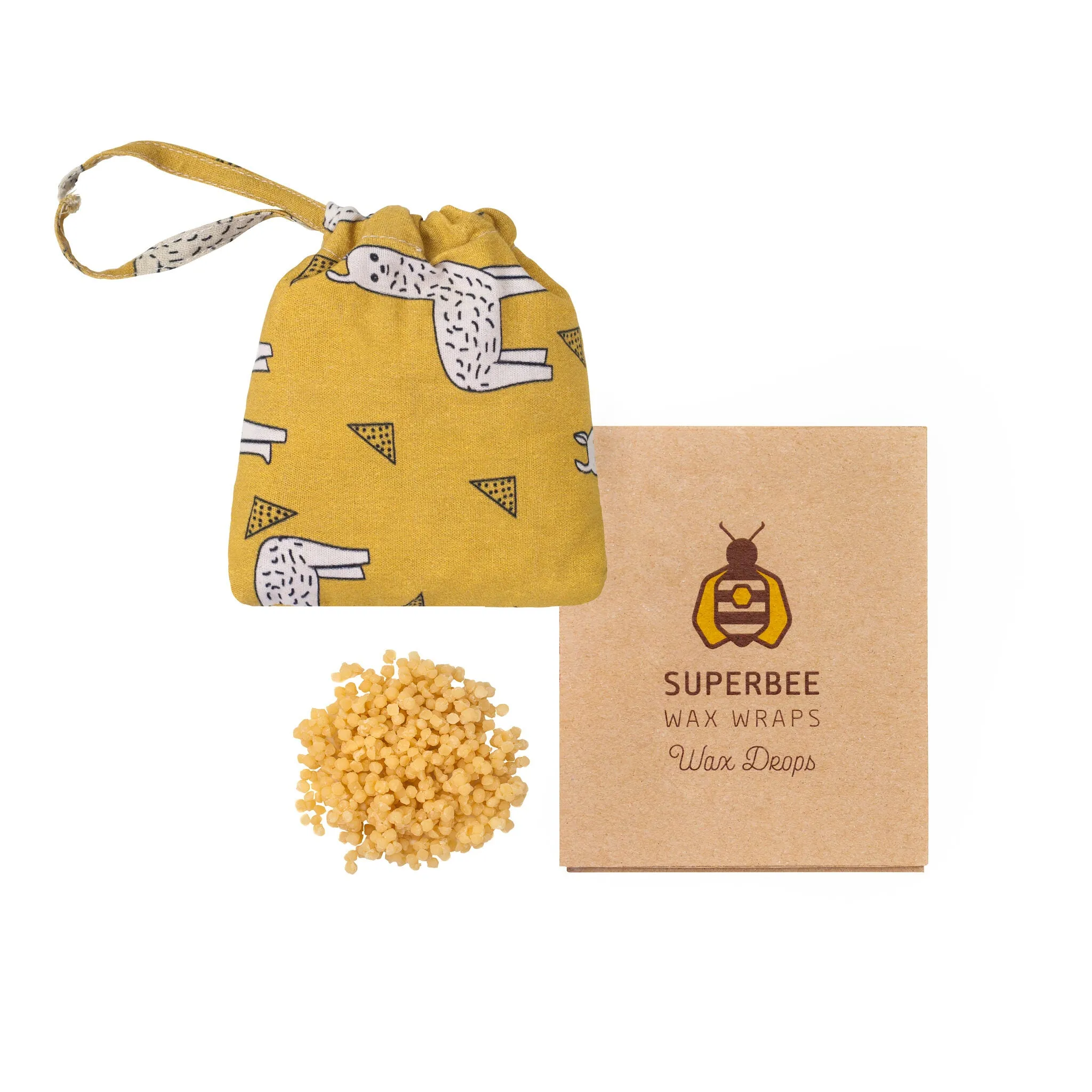 SuperBee Beeswax Wrap Drops, DIY Food-Grade Beeswax Drops 100 grams